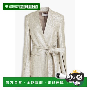 香港直邮潮奢 外套 ZIMMERMANN 金属感棉珠皮呢西装 女士 1h可退