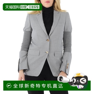 Ribbed Blaze 自營 Ladies breasted Wool Single Burberry panel