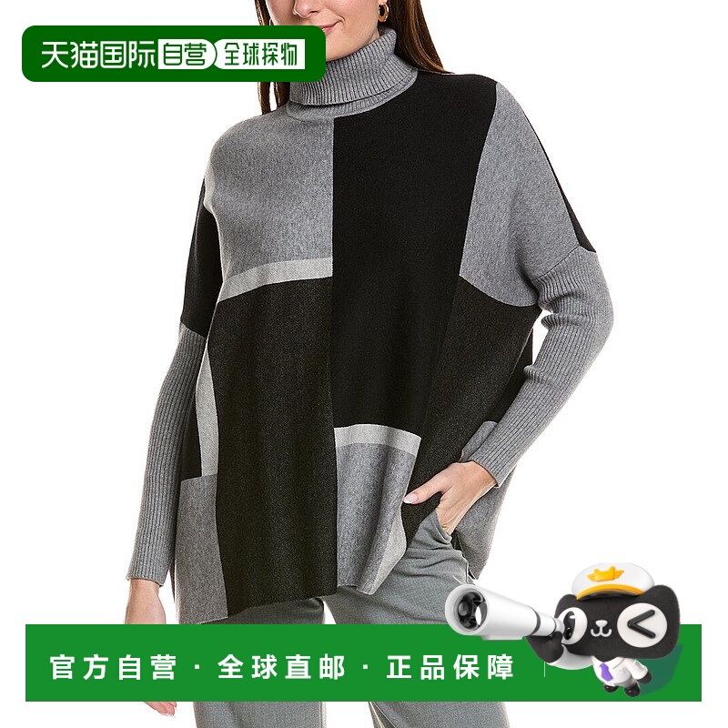 自营Joseph A. Printed Turtleneck Sweater - grey 美国奥莱直发