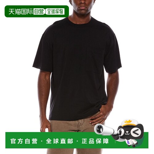 自营7 for all mankind7全人类休闲t恤-黑色 美国奥莱直发