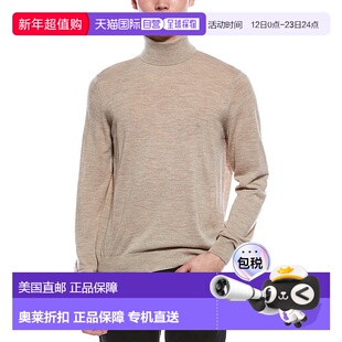 自营Bruno Magli Merino Wool Turtleneck Sweater - brown 美国