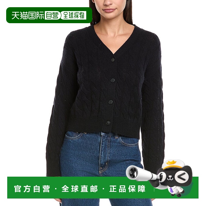 自营NAADAM Wool & Cashmere-Blend Cardigan - navy 美国奥莱直