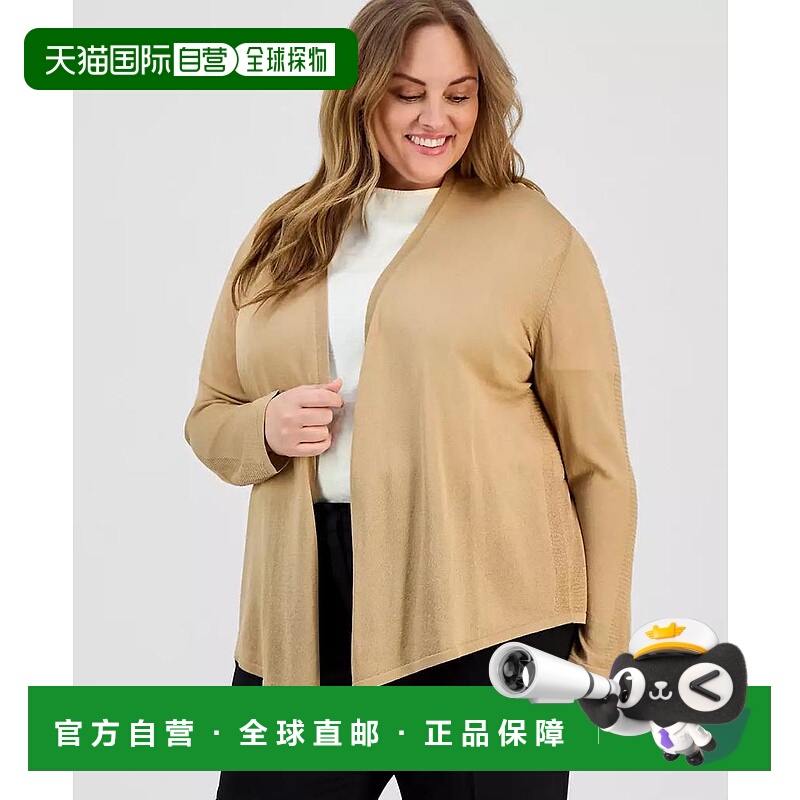 1h可退 【美国直邮】kasper 女士 毛衣长袖针织开衫