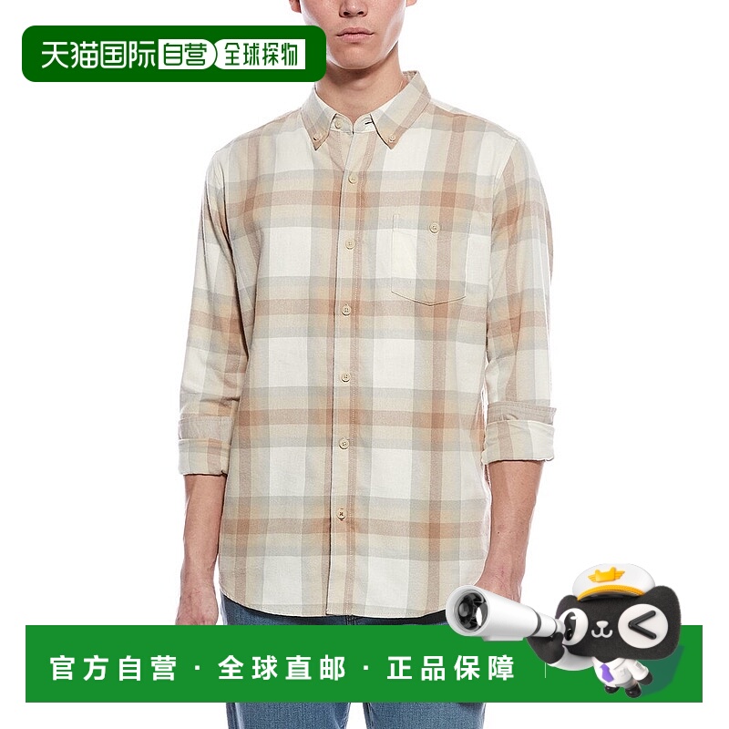 自营weatherproof vintage防风复古法兰绒衬衫-白色 美国奥莱直发