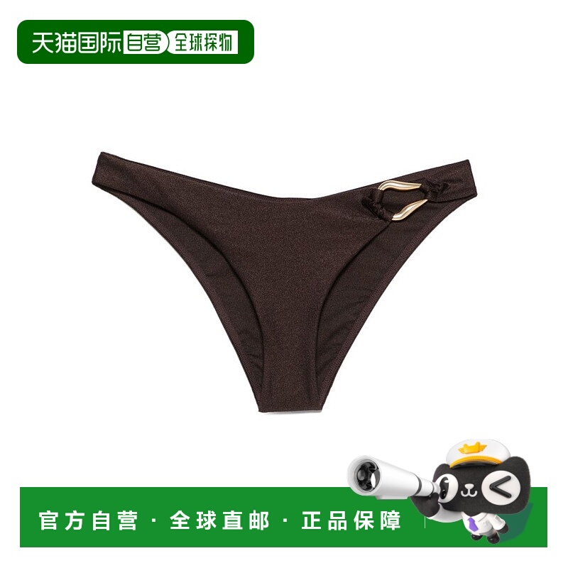 自营zimmermannMare Marrone Low-Rise Bikini Bottom - black 美