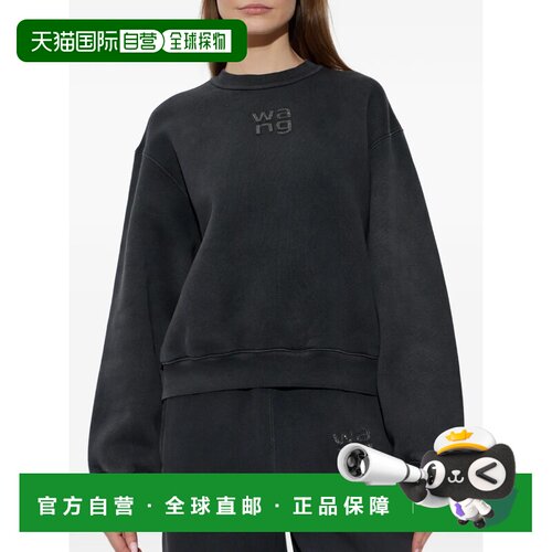 美国直邮ALEXANDER WANG - Women Hotfix Logo Crewneck Sweatshi