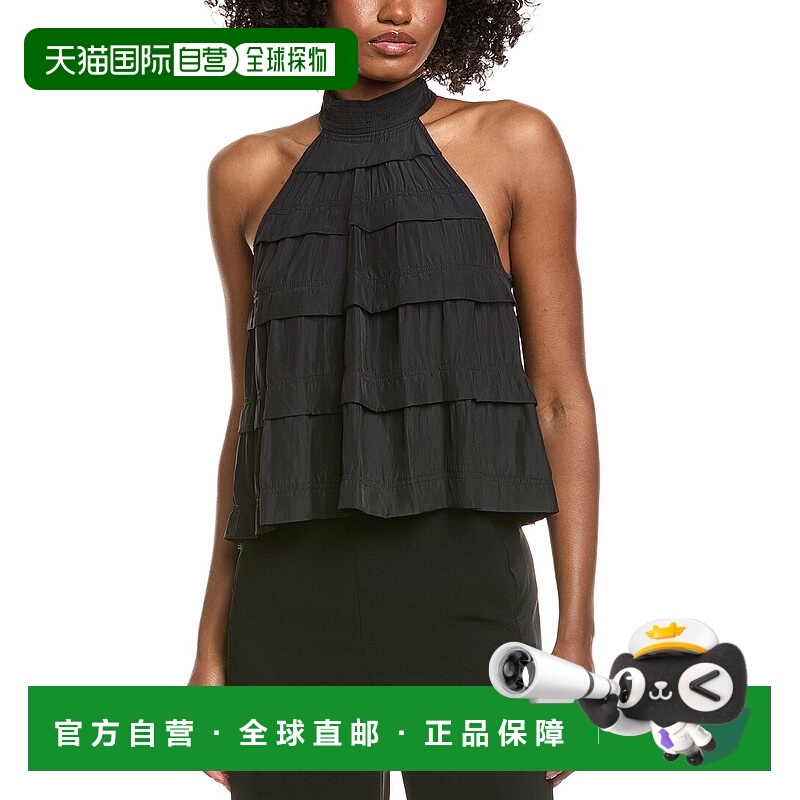 自营Ramy Brook Sherrie Top - black 美国奥莱直发