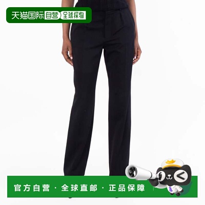 自营Saint Laurent Pressed-Crease Straight Pants - black 美国