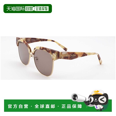自营 Escada女式58毫米棕色太阳镜-棕米色图案 美国奥莱直发