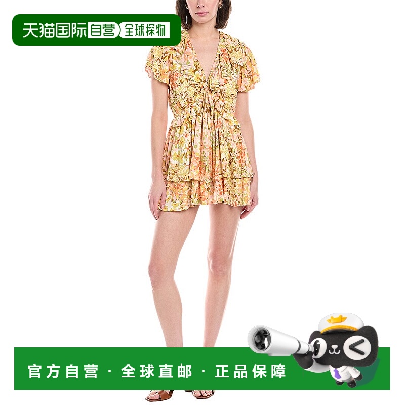 自营 Harper Tiered Romper - orange 美国奥莱直发