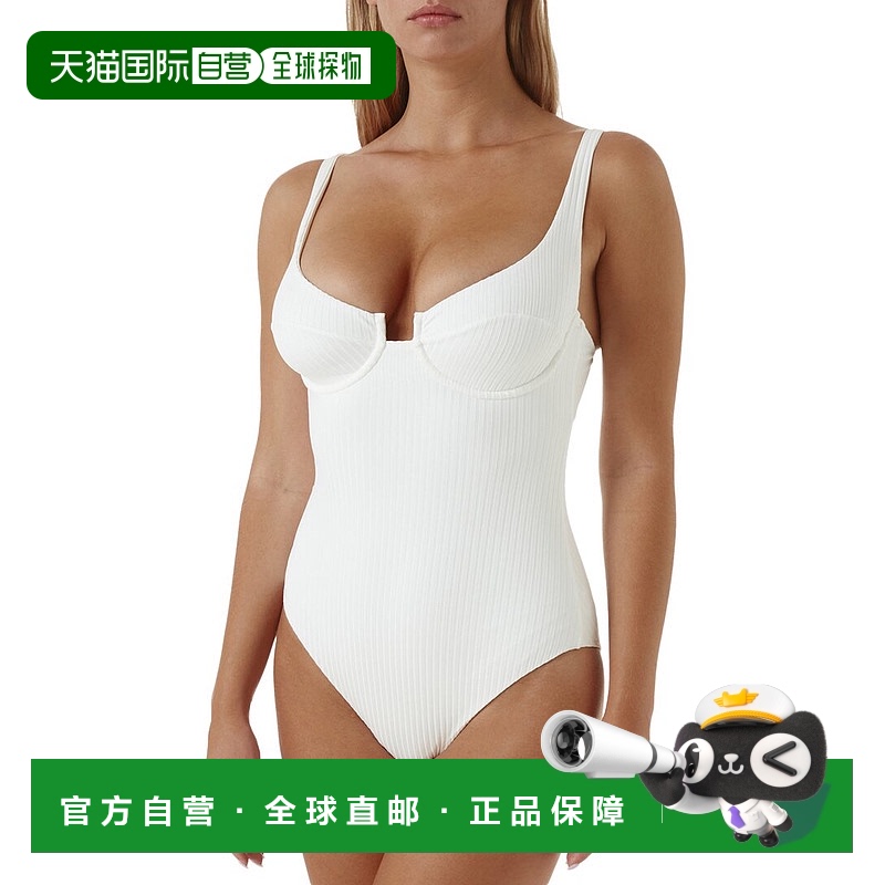 自营 Melissa Odabash圣雷莫连体泳衣-白色 美国奥莱直发