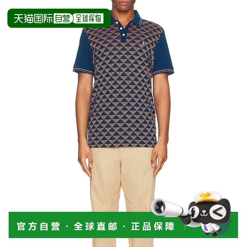 自营 original penguinJacquard Polo In Poseidon Blue - poseid