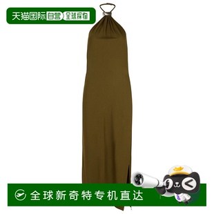 美国奥莱直发 自营 the attico绿色粘胶纤维连衣裙 绿色