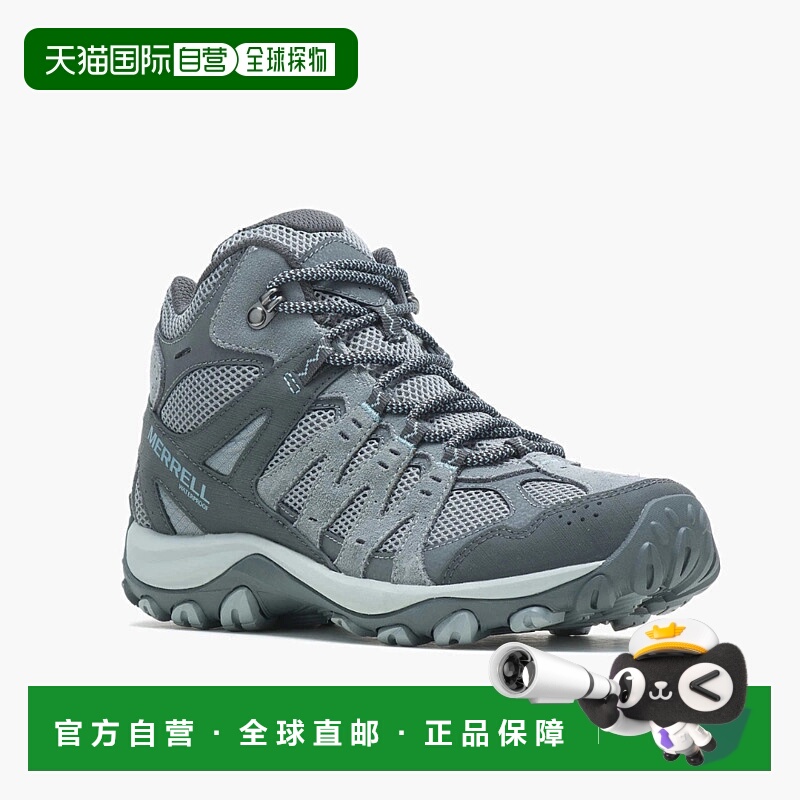 自营Merrell Accentor 3 Mid J135228 Womens Gray Suede WP Hiki