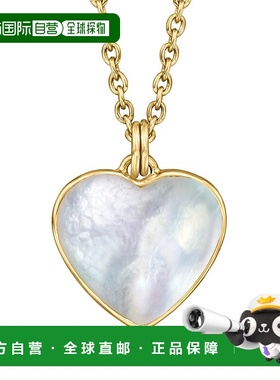 自营Ross-Simons Mother-Of-Pearl Heart Pendant Necklace in 18