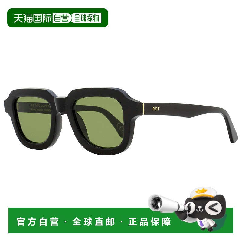 自营Retrosuperfuture 中性方形太阳镜 Lazarus VCO 黑色 50 毫米