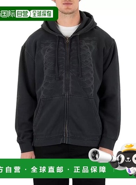 1h可退 【美国直邮】hurley 男士 帽衫运动夹克衫长袖抓绒