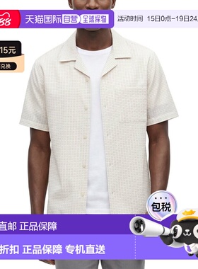 自营Theory Noll Geo Shirt - white 美国奥莱直发