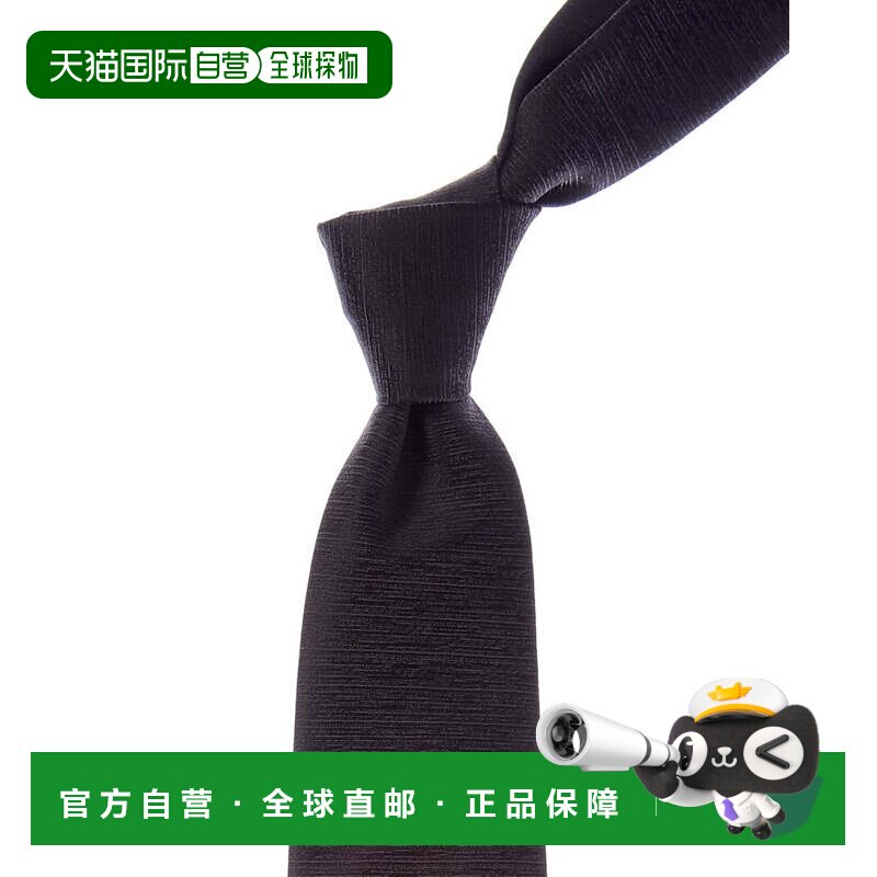 自营canali真丝领带-灰色槽式 美国奥莱直发