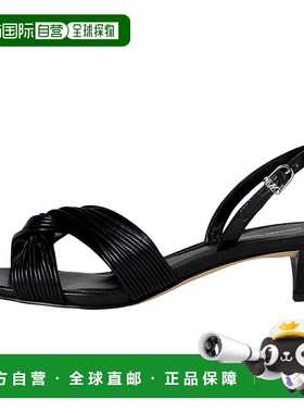 自营Michael Kors Alessia Kitten Sandals Black  40S5ASMS2L Wo
