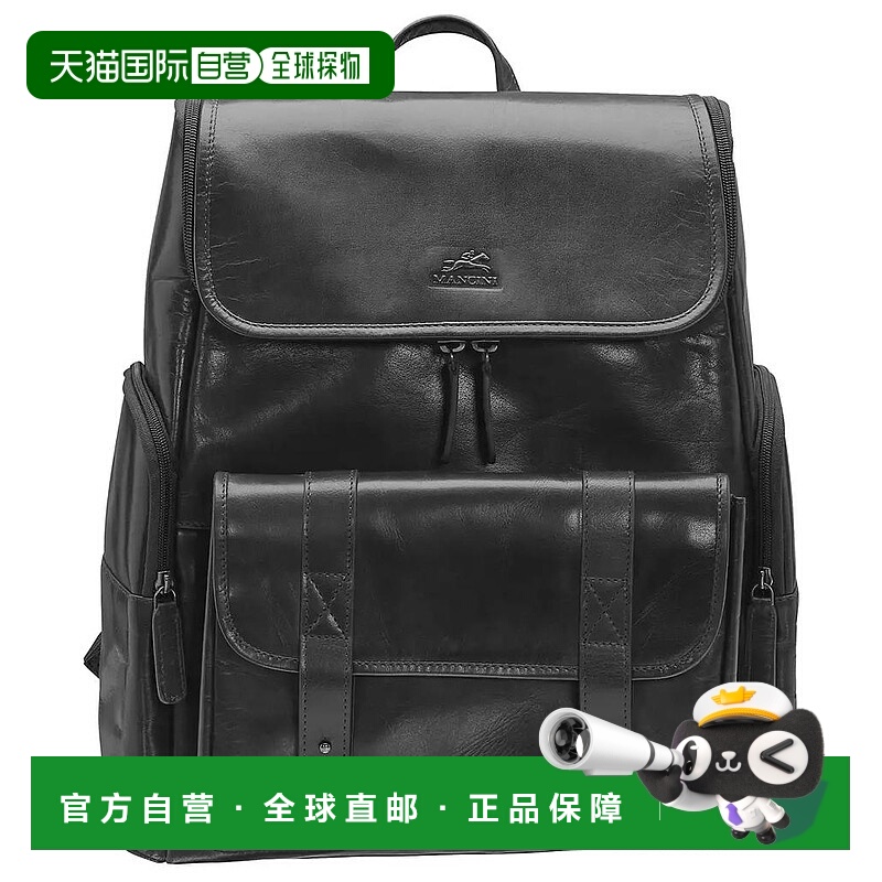 1h可退 【美国直邮】mancini leather goods 男士 双肩包真皮
