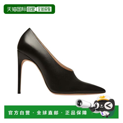 自营Bally Ninfa 6303037 Ladies Black Calf Plain Leather Pump