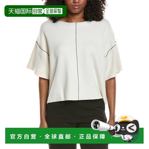 自营Max Studio Top - Ivory/Black 女装上衣美国直发奥莱