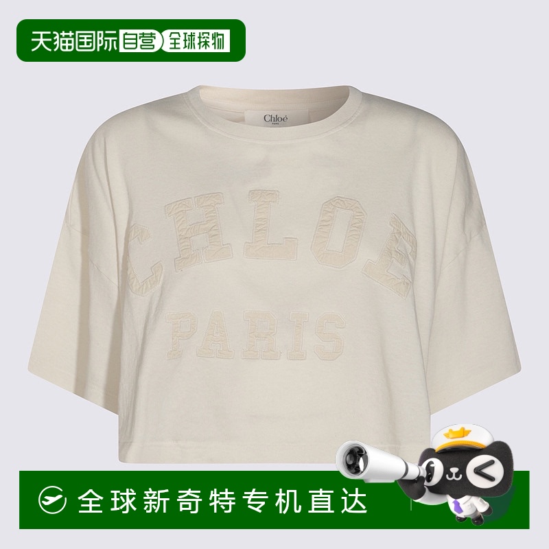 1h可退 香港直邮潮奢 Chloe 蔻依 女士 圆领T恤 CH25SJH14183