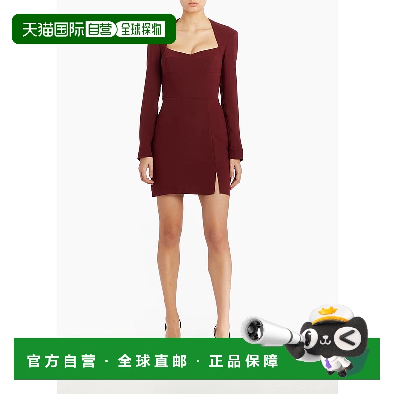 自营 amanda uprichard棕色Russet Katana连衣裙 美国奥莱直发