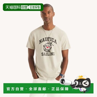自营Nautica Mens Sailing Graphic T-Shirt - grey heather 美国