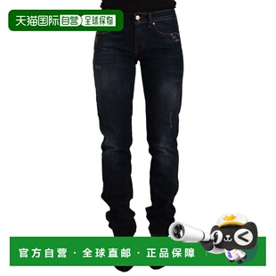 自营GF Washed Ferre Cotton Mid Skinny Waist Jeans Women