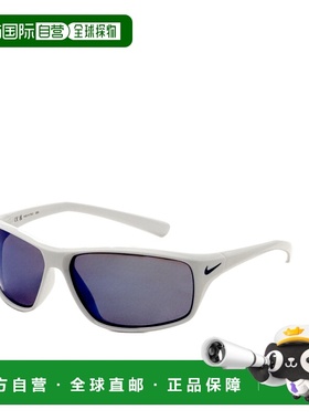 自营Nike Men's 64 mm White Sunglasses - white gray 美国奥莱