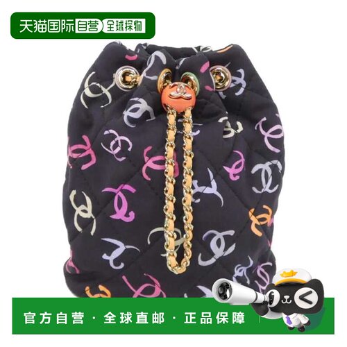 自营Chanel  Canvas Backpack (Pre-Owned) - black, multi-color