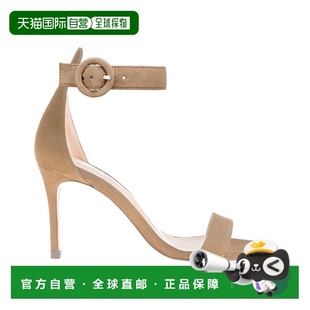 Gisele Suede 高跟鞋 自营 美国奥莱直发凉鞋 AGENCE 米色