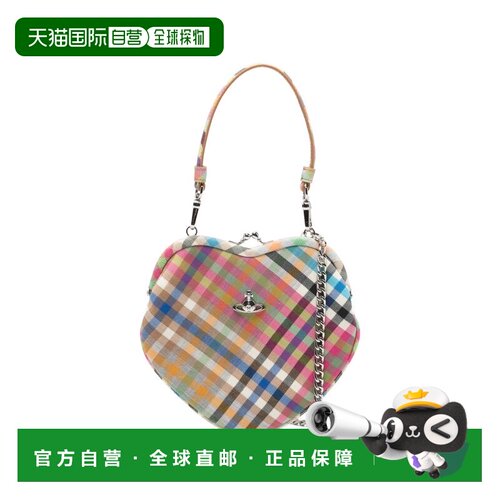 自营vivienne westwoodHeart-Shaped Handbag With Multicolor Pl