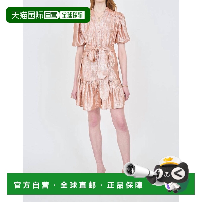 自营 christy lynn黛安娜玫瑰色连衣裙 - 玫瑰色 美国奥莱直发