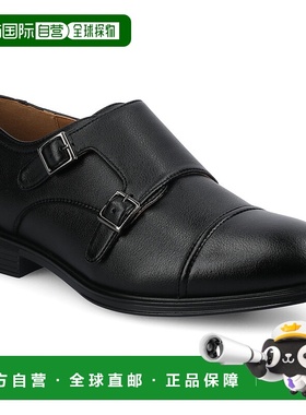 自营 vance co.Vance Dillon 尖头双带僧侣鞋 - 黑色 美国奥莱直