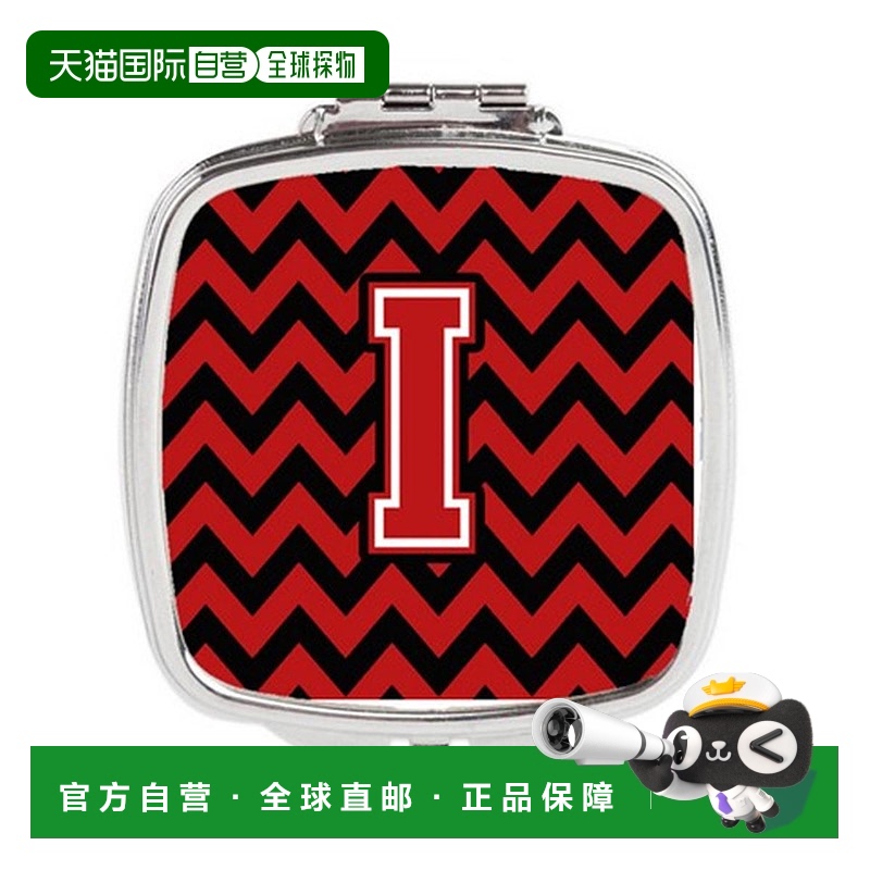 自营 Carolines Treasures CJ1047-ISCM 字母 I 雪佛龙黑色正品