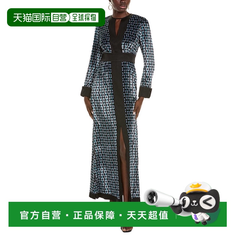 自营Diane von Furstenberg Libby 天鹅绒长裙 - 黑色 【美国奥莱