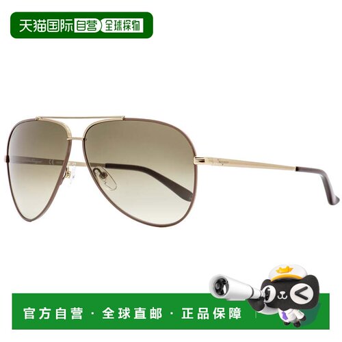 自营Salvatore Ferragamo 中性太阳镜 SF131S 211 棕色 60 毫米 -