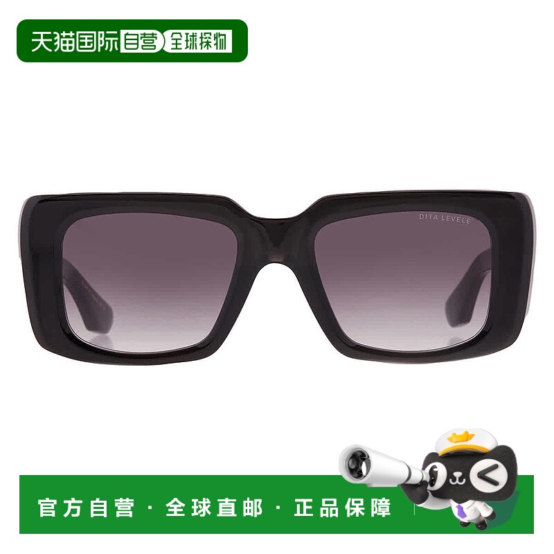 自营Dita LEVELE Grey Gradient Rectangular Unisex Sunglasses