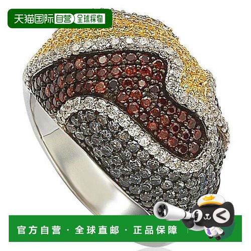 自营Suzy Levian Sterling Silver Cubic Zirconia Multi-Color W