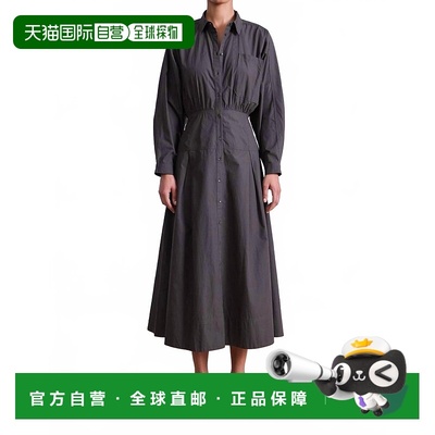 自营apiece apart深橄榄色女式Pietra Maxi衬衫裙 美国奥莱直发