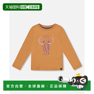 自营deux par deuxOrganic Cotton Long Sleeve T-Shirt Cashew B
