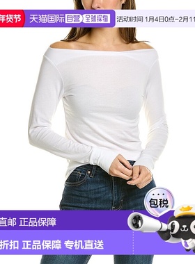 自营James Perse船领T恤-白色 美国奥莱直发