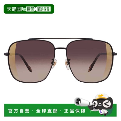 自营Just Cavalli Brown Gradient Mirror Gold Navigator Ladies