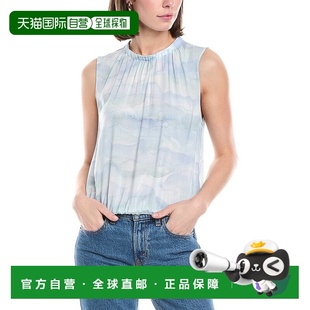 蓝色 Dahl弹力领背心 美国奥莱直发 Bella 自营