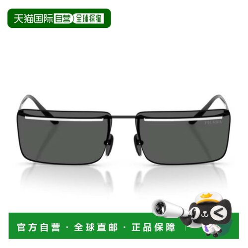 自营黑色Prada PR C53s无框金属太阳镜-灰色 美国奥莱直发