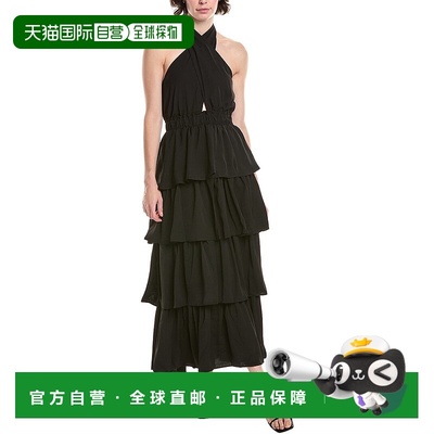 自营 Endless Rose Tiered Maxi Dress - black 美国奥莱直发长裙