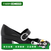 Weitzman Block高跟鞋 Sloane 自营Stuart Mary Jane 黑色 美国奥